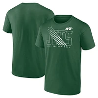 T-shirt Fanatics pour homme, vert, avec inscription « Hometown Rushing Yards » des New York Jets