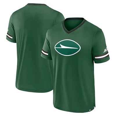 T-shirt à rayures vert fanatiques pour hommes des New York Jets