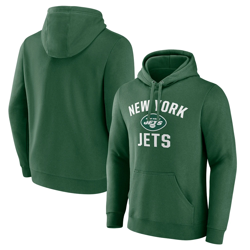 Men's Fanatics  Green New York Jets Victory Arch Pullover Hoodie