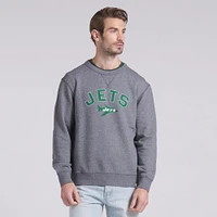 Sweat-shirt à enfiler en tissu éponge boucle New York Jets Heather Grey Fanatics pour homme