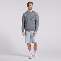 Men's Fanatics  Heather Gray New York Jets Loop Terry Pullover Sweatshirt