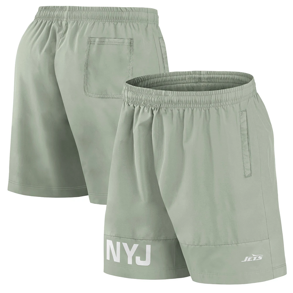 Men's Fanatics Light Green New York Jets Elements Shorts