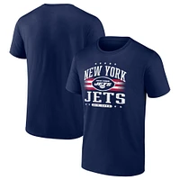 T-shirt Americana Fanatics bleu marine New York Jets pour hommes