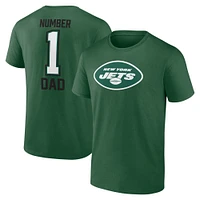 T-shirt vert n°1 pour papa des New York Jets Fanatics hommes