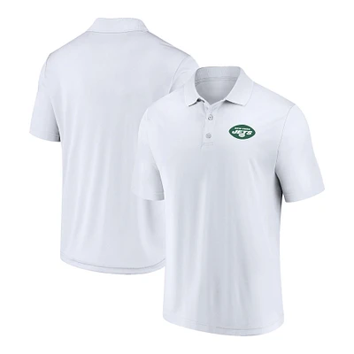 Polo à composants Fanatics blanc pour hommes des Jets de New York