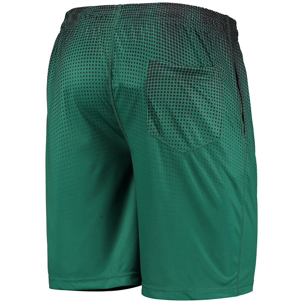 Men's FOCO Green/Black New York Jets Pixel Gradient Training Shorts