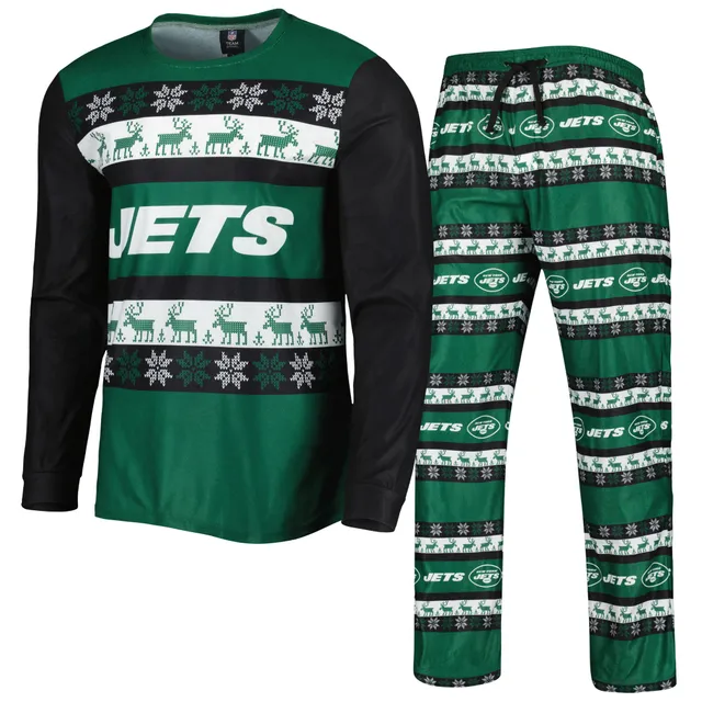 Women's Concepts Sport Black/Green New York Jets Muscle Tank Top & Pants  Sleep Set