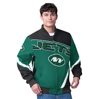 Men's G-III Extreme  Green New York Jets Maximum Racing Full-Snap Jacket