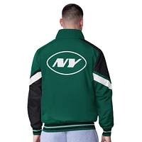 Men's G-III Extreme Green New York Jets Strong Arm Reversible Full-Zip Jacket