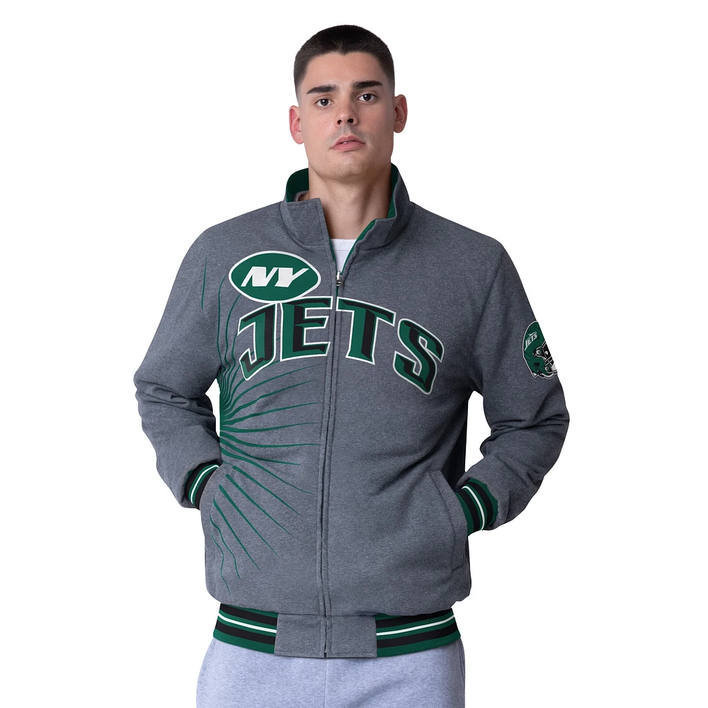 Veste réversible entièrement zippée G-III Extreme Green New York Jets pour homme