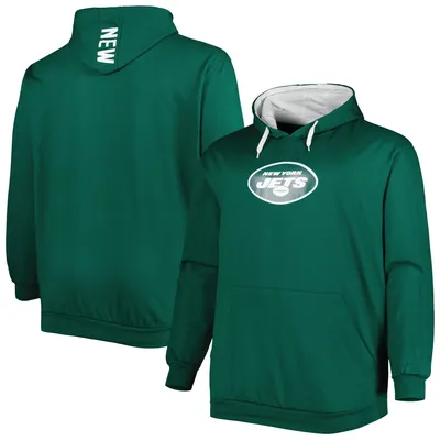 Men's New Era Green New York Jets Ink Dye Pullover Hoodie