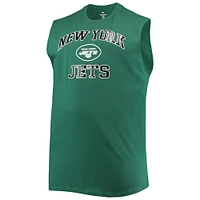 Débardeur vert New York Jets Big & Tall Muscle pour hommes