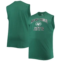 Men's Green New York Jets Big & Tall Muscle Tank Top