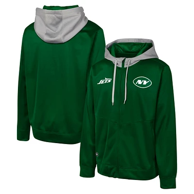 Veste à capuche entièrement zippée New York Jets Replay Fashion Graphic pour homme de coloris vert