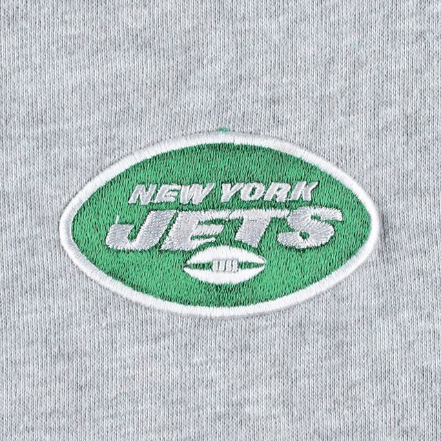 Veste à capuche et glissière pleine longueur en polaire New York Jets Big & Tall pour homme, gris chiné