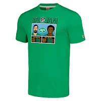 Men's Homage Aaron Rodgers & Garrett Wilson Green New York Jets NFL Jam Tri-Blend T-Shirt