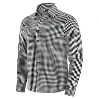 Chemise boutonnée à manches longues Dual Threat pour homme J. Palmer Black New York Jets