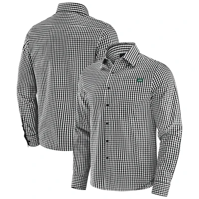 Chemise boutonnée à manches longues Dual Threat pour homme J. Palmer Black New York Jets