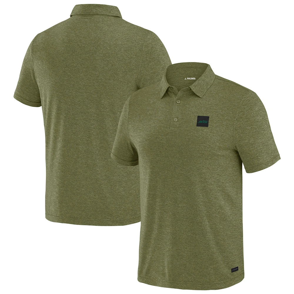 Polo J. Palmer vert à quatre points pour homme des New York Jets