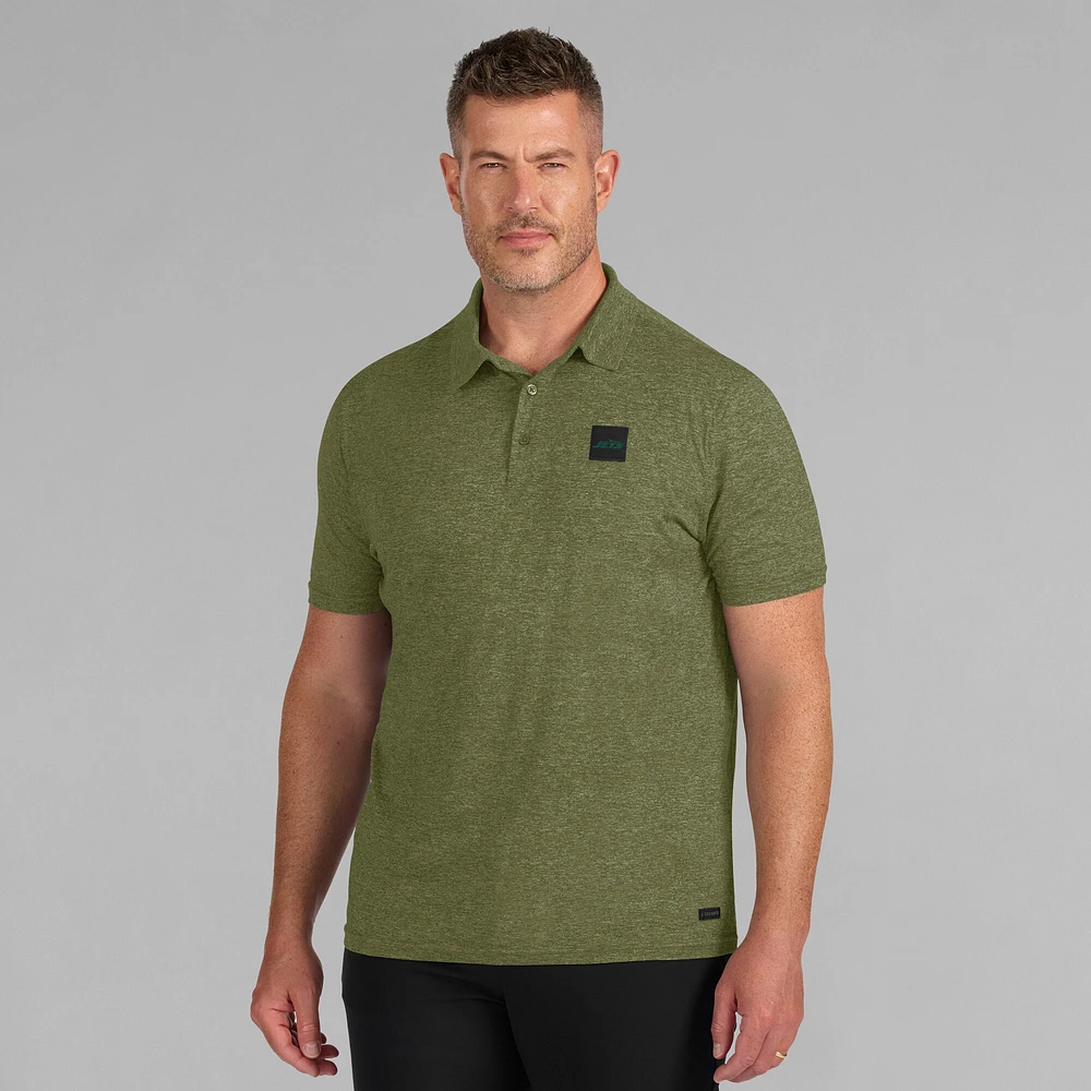 Polo J. Palmer vert à quatre points pour homme des New York Jets