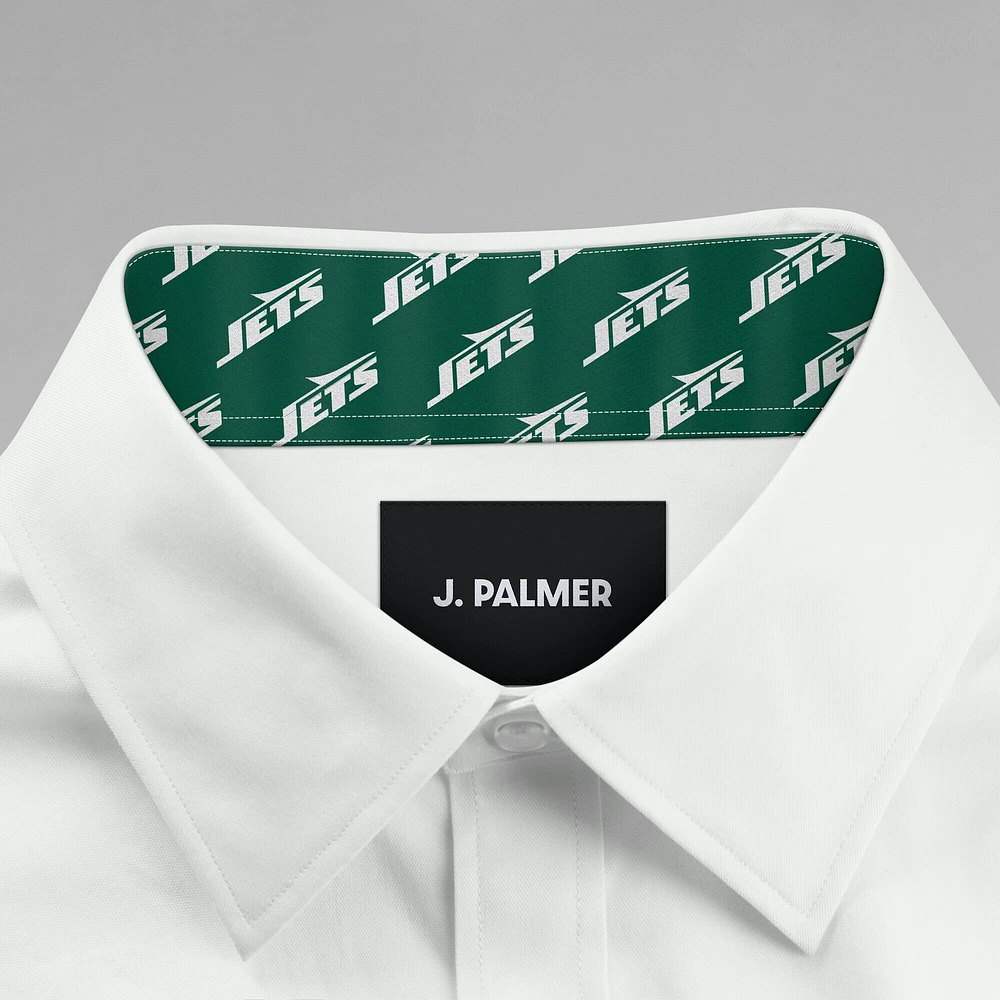 Men's J. Palmer White New York Jets Man-In-Motion Long Sleeve Button-Up Dress Shirt