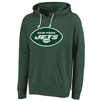 Men's Majestic Threads Aaron Rodgers Green New York Jets Name & Number Pullover Hoodie