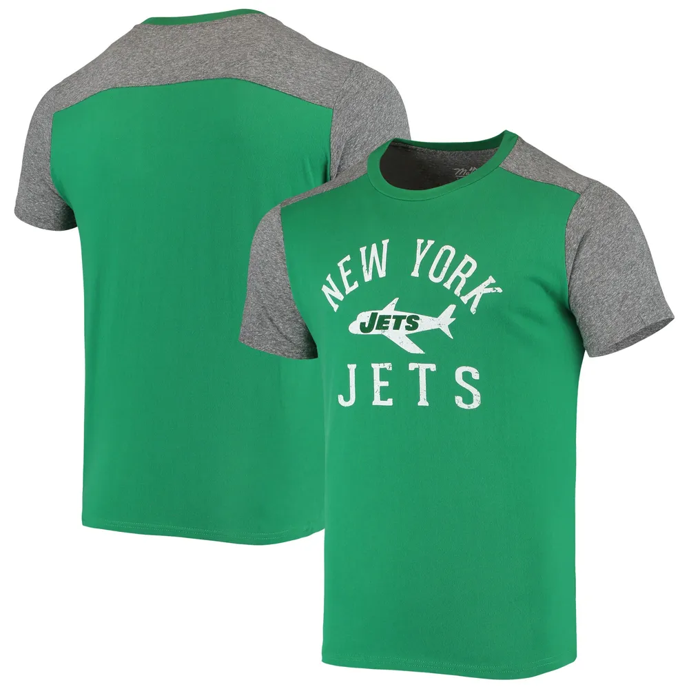 Lids New York Jets Majestic Threads Gridiron Classics Field Goal Slub  T-Shirt - Kelly Green/Heathered Gray