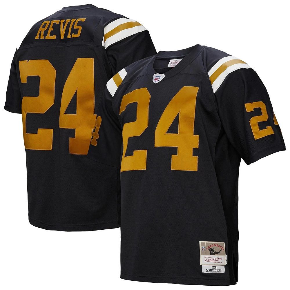 Men's Mitchell & Ness Darrelle Revis Navy New York Jets 2008 Legacy Replica Jersey