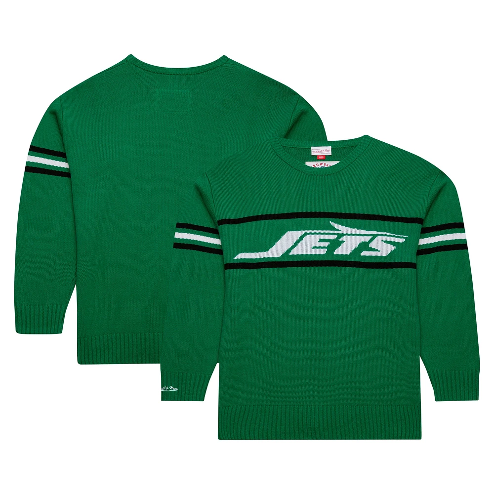 Pull-over rétro 1984 des New York Jets de Mitchell & Ness pour homme, vert