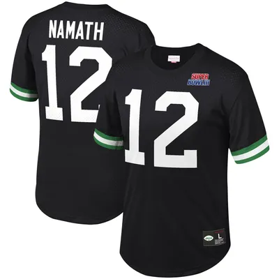 Mitchell Ness Joe Namath New York Jets Green Big Tall 1968 Retired Player Replica Jersey