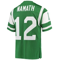 Maillot de joueur retraité authentique Mitchell & Ness Joe Namath Green New York Jets 1968 pour hommes