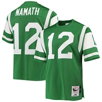 Maillot de joueur retraité authentique Mitchell & Ness Joe Namath Green New York Jets 1968 pour hommes