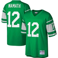 Maillot réplique Mitchell & Ness Joe Namath Kelly vert New York Jets Legacy pour hommes