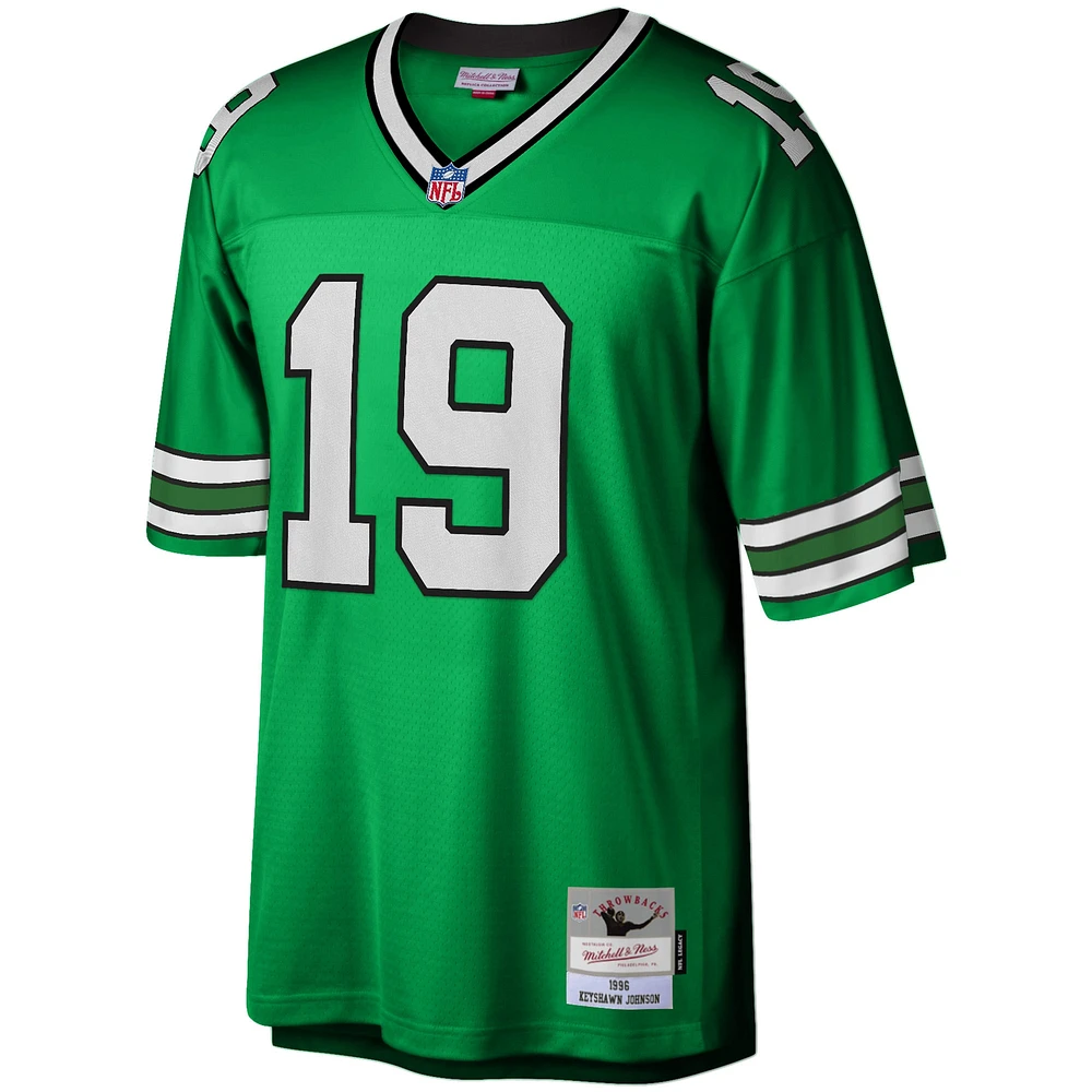 Maillot réplique Mitchell & Ness Keyshawn Johnson Kelly vert New York Jets Legacy pour hommes