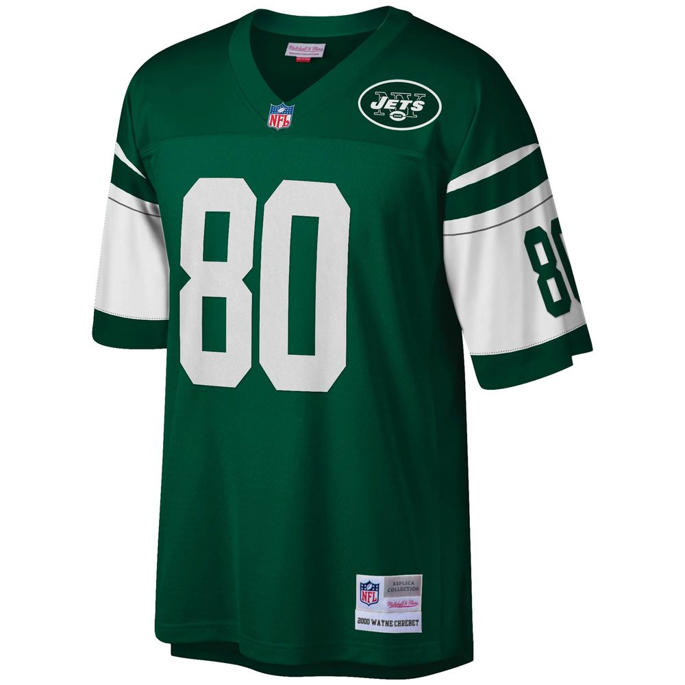 Men's Mitchell & Ness Wayne Chrebet Green New York Jets Legacy Replica Jersey