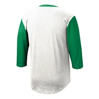 Men's Mitchell & Ness  White New York Jets Legacy Slub Henley 3/4 Sleeve T-Shirt