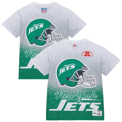T-shirt blanc à logo vintage Team Burst des New York Jets de Mitchell & Ness pour homme
