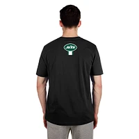 Men's New Era  Black York Jets 3rd Down High Density Print T-Shirt