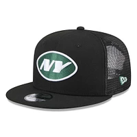 Casquette Snapback 9FIFTY New Era New York Jets Shade Trucker noire pour hommes