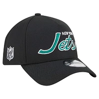 Casquette ajustable Smith 9FORTY New York Jets noire New Era pour homme