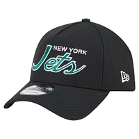 Men's New Era Black New York Jets Smith 9FORTY Adjustable hat