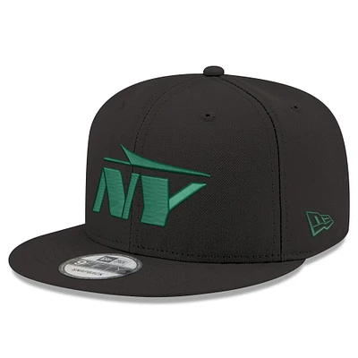 Casquette snapback standard 9FIFTY New York Jets New Era noire pour hommes