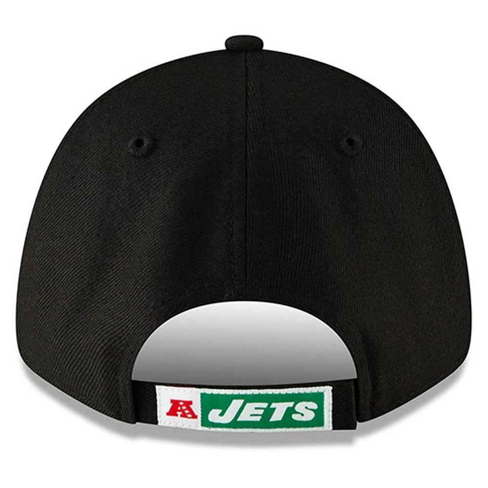 Casquette ajustable The League Throwback 9FORTY des Jets de New York New Era pour homme, noire