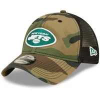 Lids New York Jets New Era Basic 9TWENTY Trucker Snapback Hat - Camo/Black