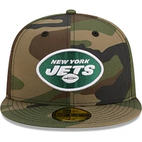 Casquette ajustée Woodland 59FIFTY New York Jets Era pour homme