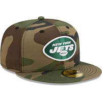 Casquette ajustée Woodland 59FIFTY New York Jets Era pour homme