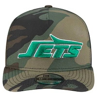 Casquette à visière plate Camo New York Jets Woodsy 9FIFTY de New Era pour homme