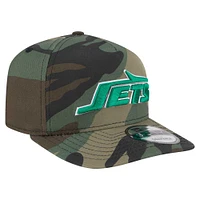 Casquette à visière plate Camo New York Jets Woodsy 9FIFTY de New Era pour homme