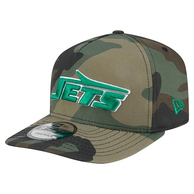 Casquette à visière plate Camo New York Jets Woodsy 9FIFTY de New Era pour homme