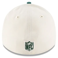 Casquette New Era 39THIRTY Flex crème/verte pour homme des York Jets, draft NFL 2025